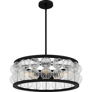 Terrarock 5-Light Matte Black Pendant