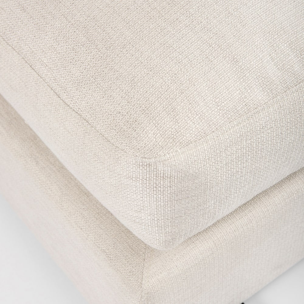 Valence 38.6L x 38.6W x 17.7H Beige Full Size Ottoman Sectional Piece - 39.76 x39.76 x20.47