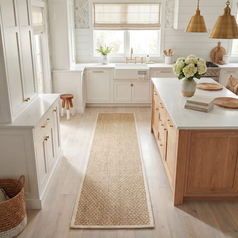 SAFAVIEH Natural Fiber Zymryd Basketweave Seagrass Rug
