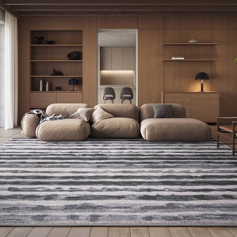 SAFAVIEH Adirondack Mako Vintage Boho Oriental Rug - 10' x 14' - Ivory/Charcoal