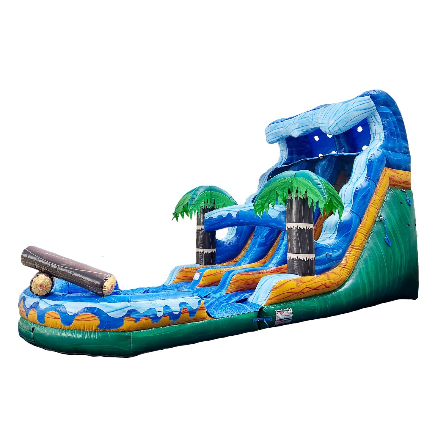 yum　スカイブルーXS XJUMP Commercial Grade Outdoor Water Slide, Dual Lane