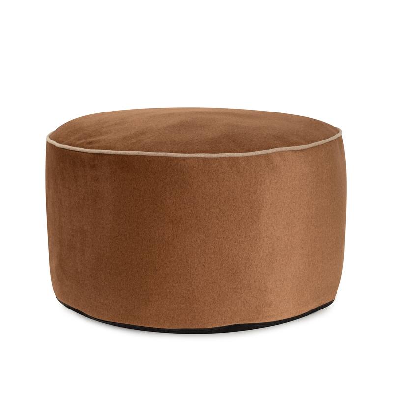 Qiviut Brown Foot Pouf