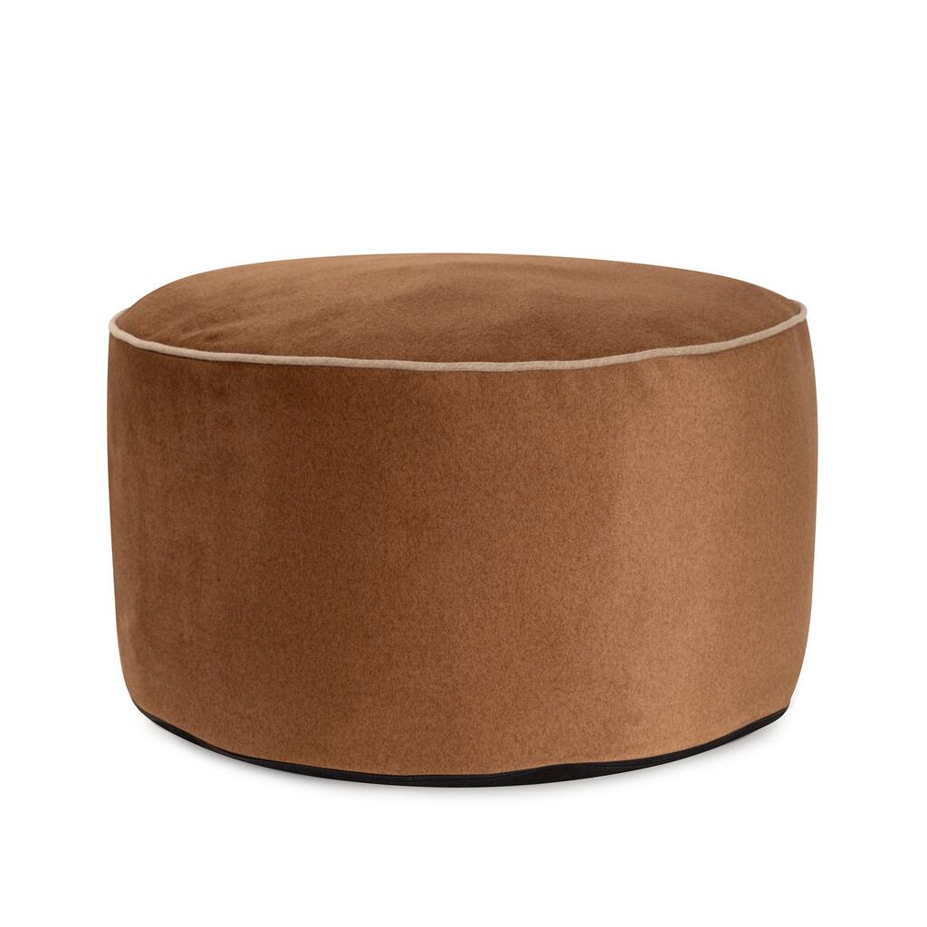 Qiviut Brown Foot Pouf
