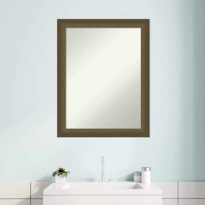 Blaine Narrow Non-Beveled Framed Bathroom Vanity Wall Mirror
