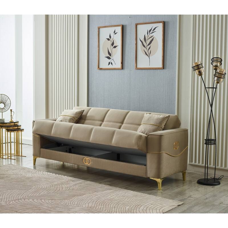 Cad 4-Pieces Comfortable Sleeper Modern One Sofa One Loveseat Two Chair Living Room Set