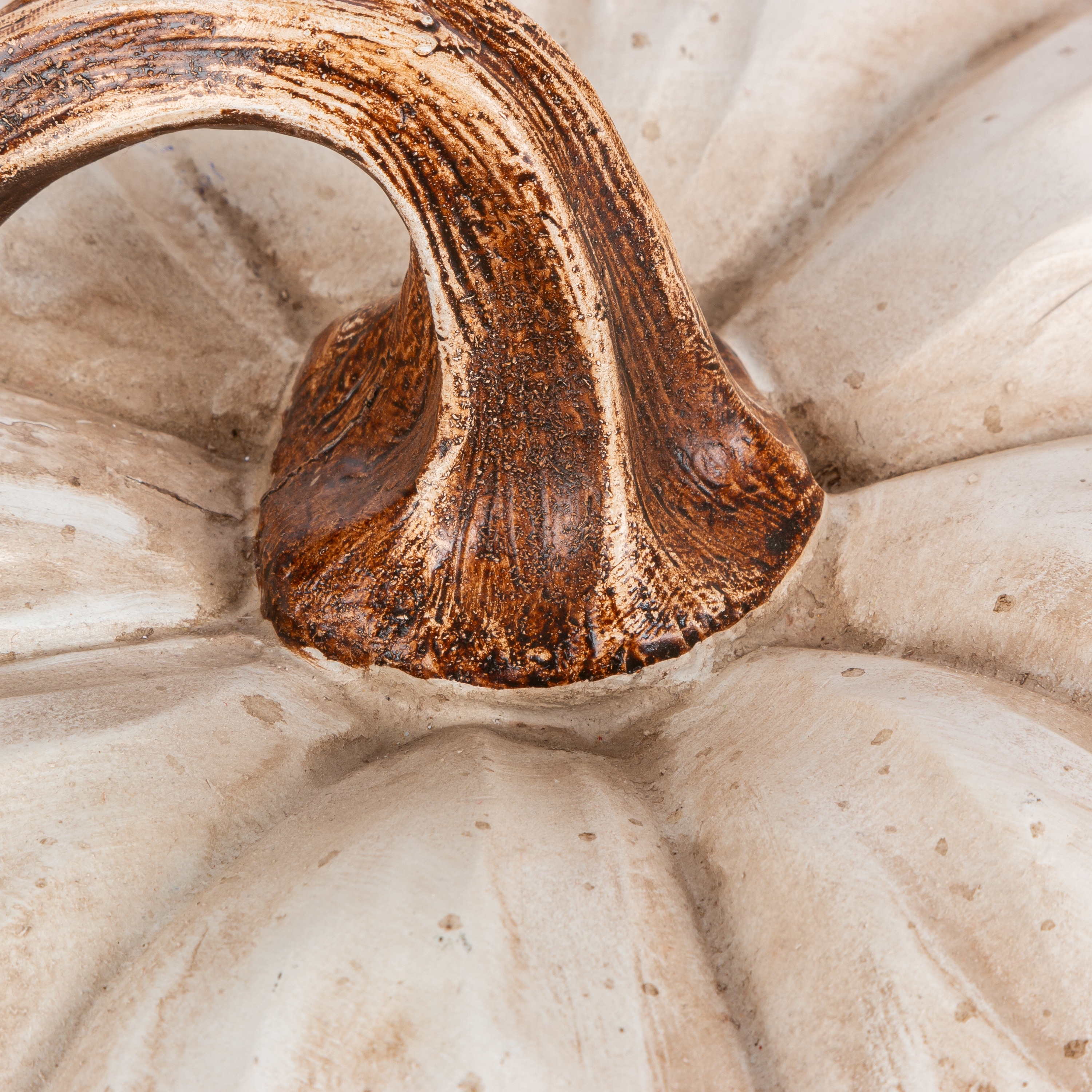 Rustic 9 inch Resin Harvest Pumpkin Set of 3 Assorted Styles