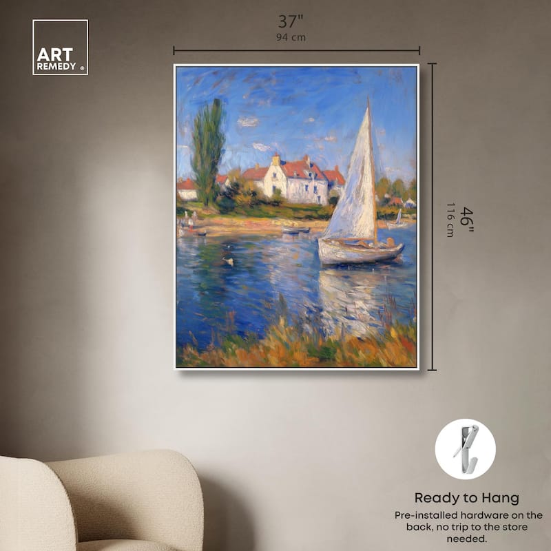 Bayside Calm I Canvas by Art Remedy