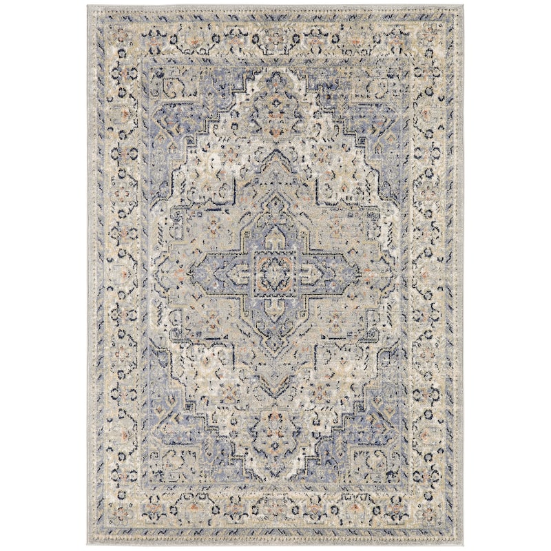 Nourison Essentials Persian Indoor/Outdoor Area Rug - 5' x 7' - Blue