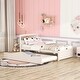 preview thumbnail 2 of 10, Wooden Twin Size Platform Bed Frame with Trundle , Sturdy Construction from Rubberwood and Plywood