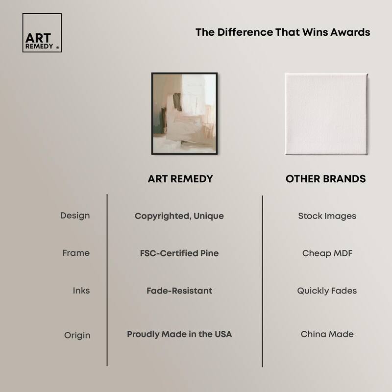 Calm in Texture Canvas by Art Remedy