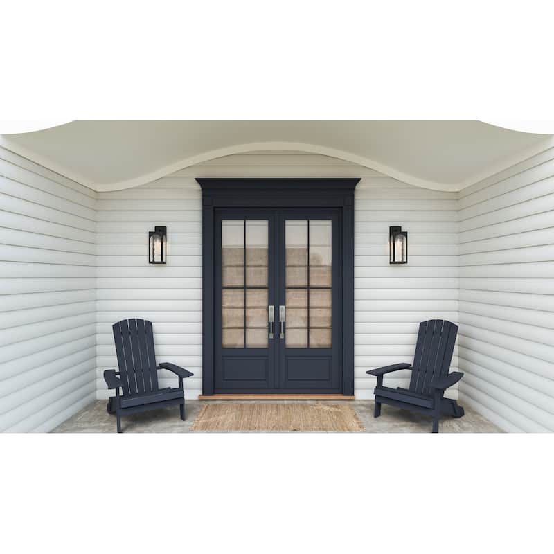 Dallington 1-Light Matte Black Outdoor Wall Lantern