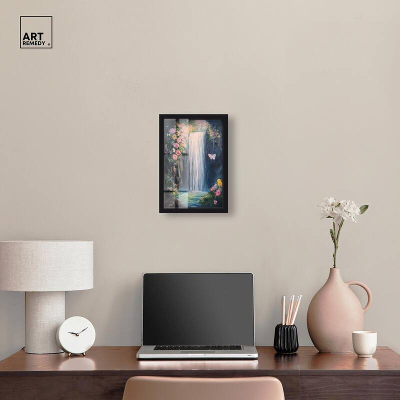 Hidden Falls I Shadowbox by Art Remedy