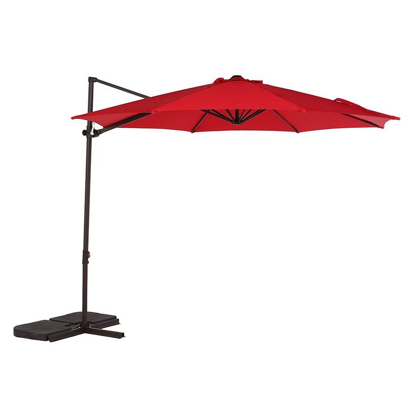 Clihome 10 FT UV Resistent Outdoor Patio Cantilever Umbrella with Tilt