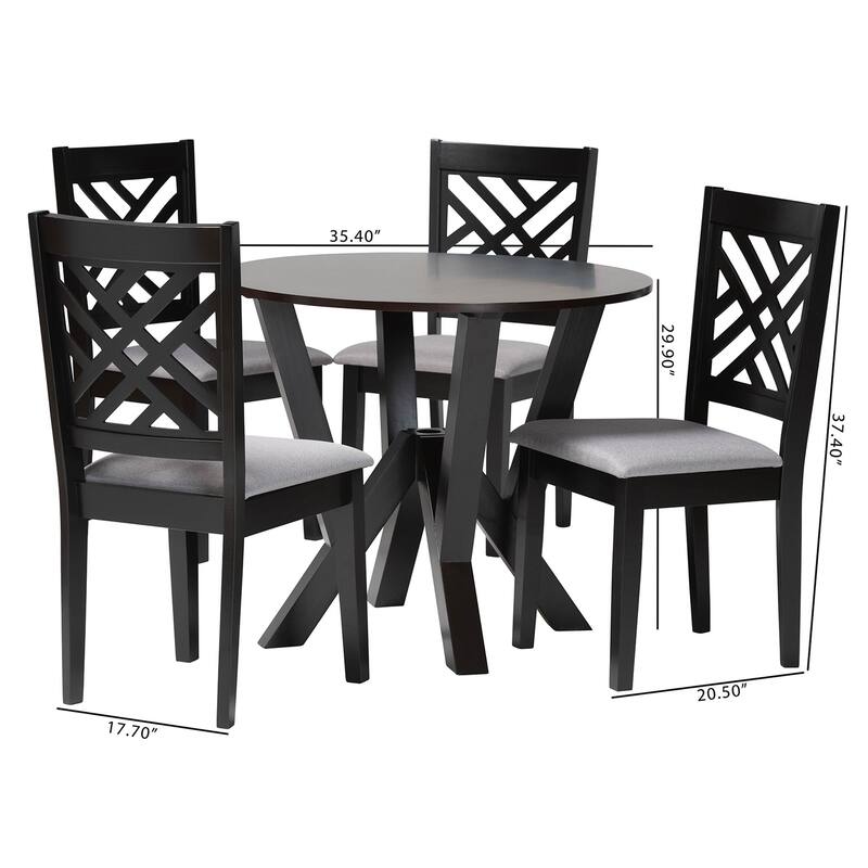 Elise Modern and Contemporary 5-Piece Dining Set