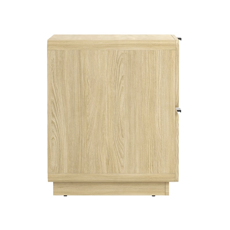 Manhattan Comfort Chrystie Contemporary Modern 2 Drawer Nightstand Set of 2
