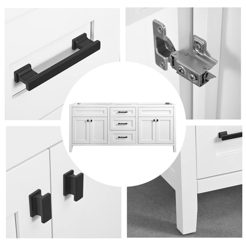 Nephelily 48" 60" 72" Bathoom Vanity Base Only, Easy-to-Install