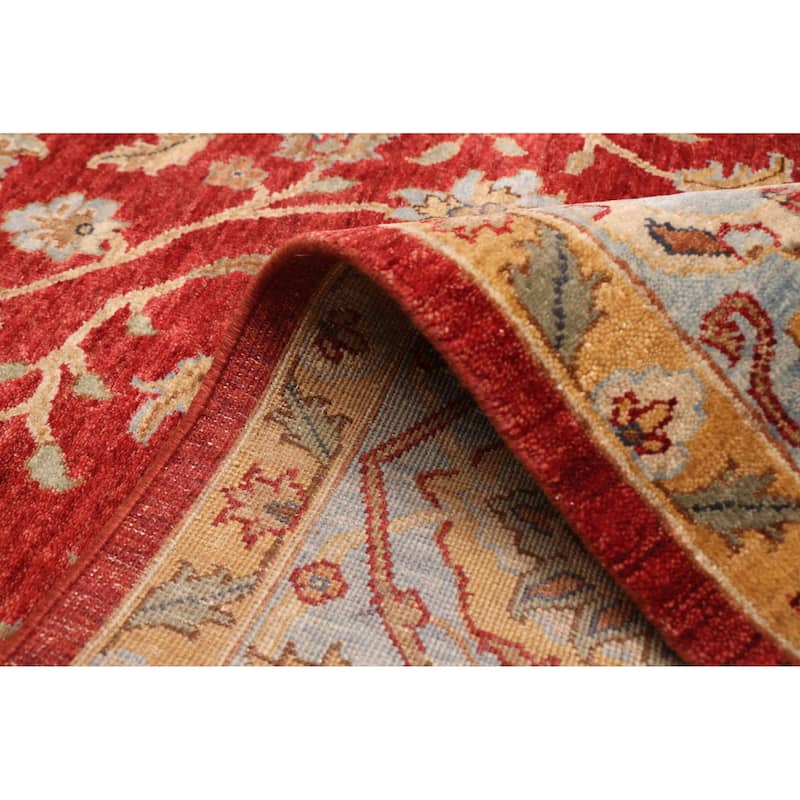 ECARPETGALLERY Hand-knotted Jamshidpour Red Wool Rug - 8'1 x 10'0
