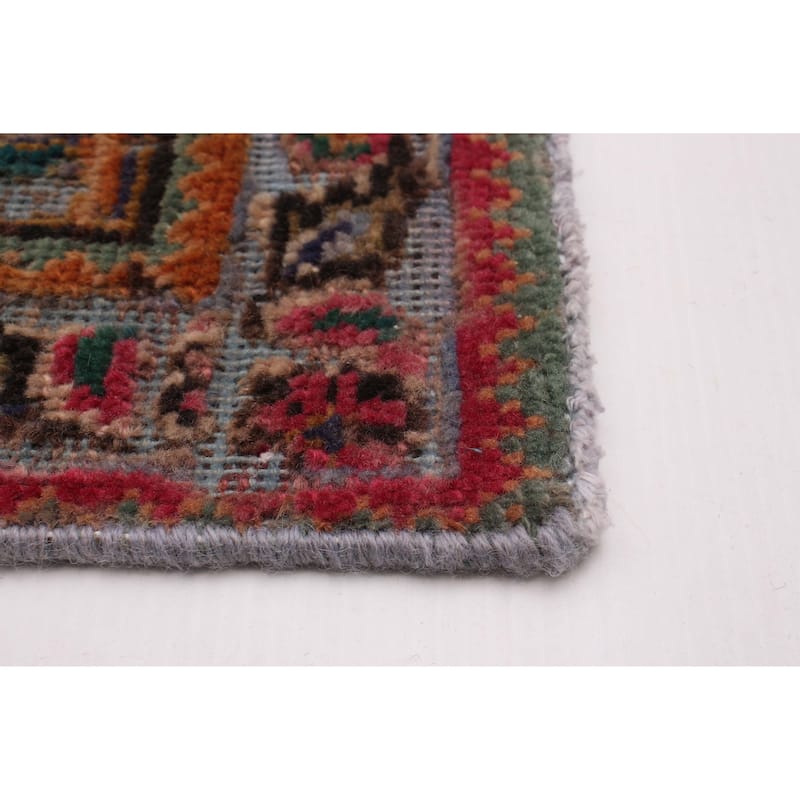 ECARPETGALLERY Hand-knotted Color Transition Denim Blue Wool Rug - 6'9 x 9'10