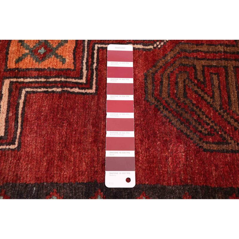 ECARPETGALLERY Hand-knotted Konya Anatolian Dark Red Wool Rug - 3'6 x 12'7