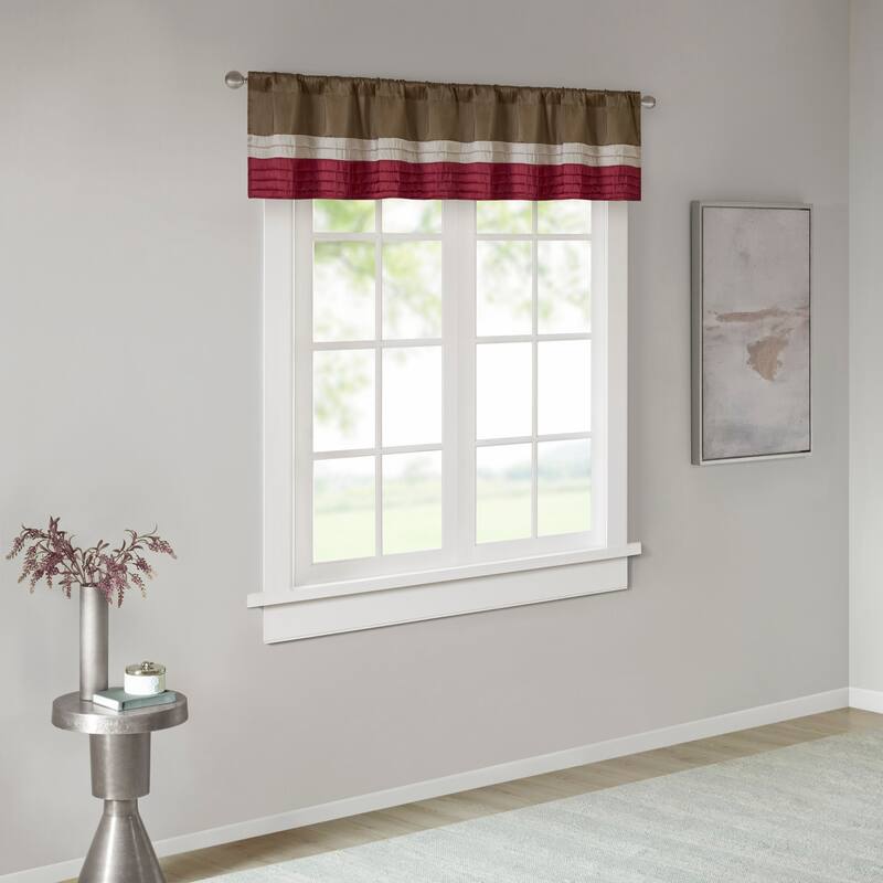 Madison Park Eastridge Polyoni Pintuck Window Valance