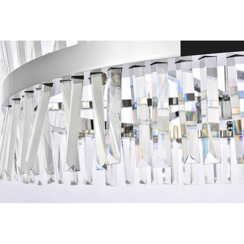 Indigo Home 36 inch crystal round chandelier light