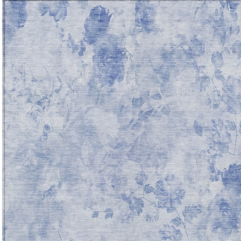 HomeRoots Floral Transitional Rectangle Outdoor Rug