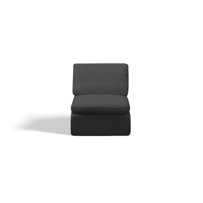 L-Shaped Convertible Cloud Sectional Sofa, Oversized Chenille Fabric Compressed Sofa, Modular 3 Seater Sofa with Ottoman