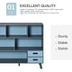 preview thumbnail 4 of 9, 3-Tier Child Bookcase Open Shelves Cabinet Floor Standing Cube Storage Organizer with Drawers