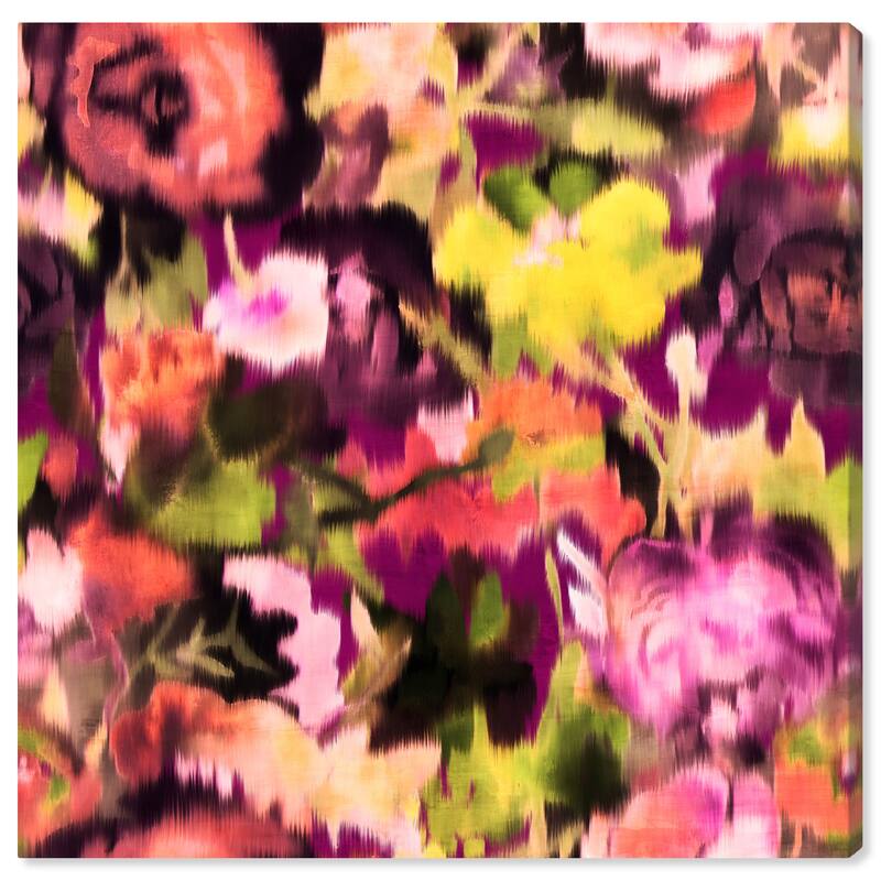 Wynwood Studio Abstract Blooming Granada Pink and Modern & Contemporary Wall Art Canvas Print