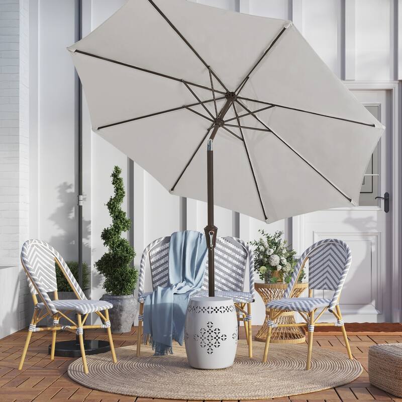 10ft Patio Market Umbrella with Crank & Tilt,UV-Risistant
