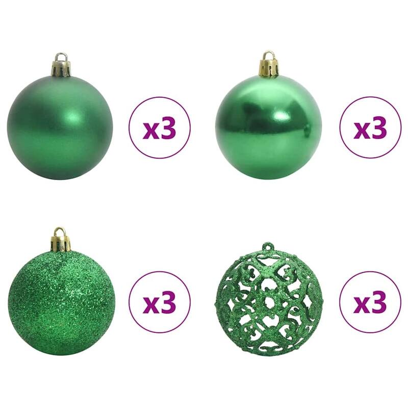 vidaXL Artificial Christmas Tree Green PVC
