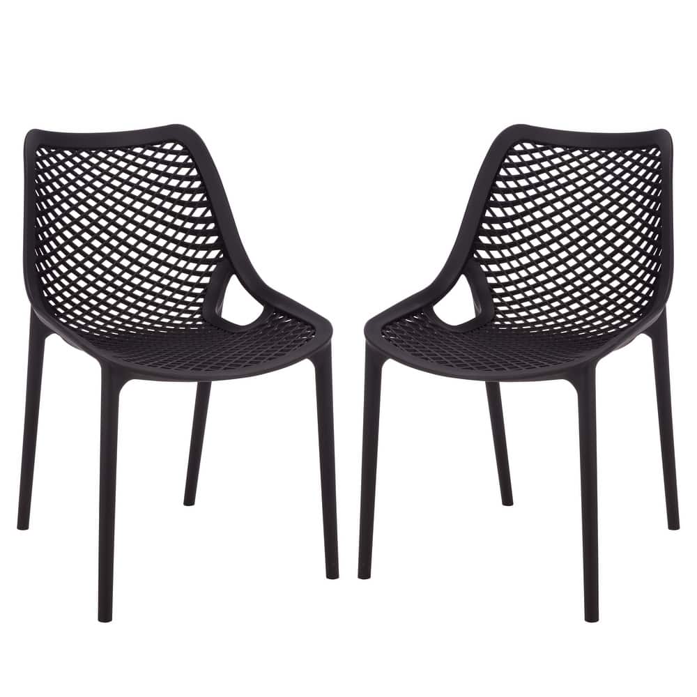 SAFAVIEH Outdoor Living Leila Dining Chair (Set of 2) - 20"W x 24"D x 32"H