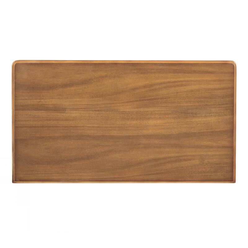 Narrow Console Table, Slim Sofa Table with Three Storage Drawers and Bottom Shelf