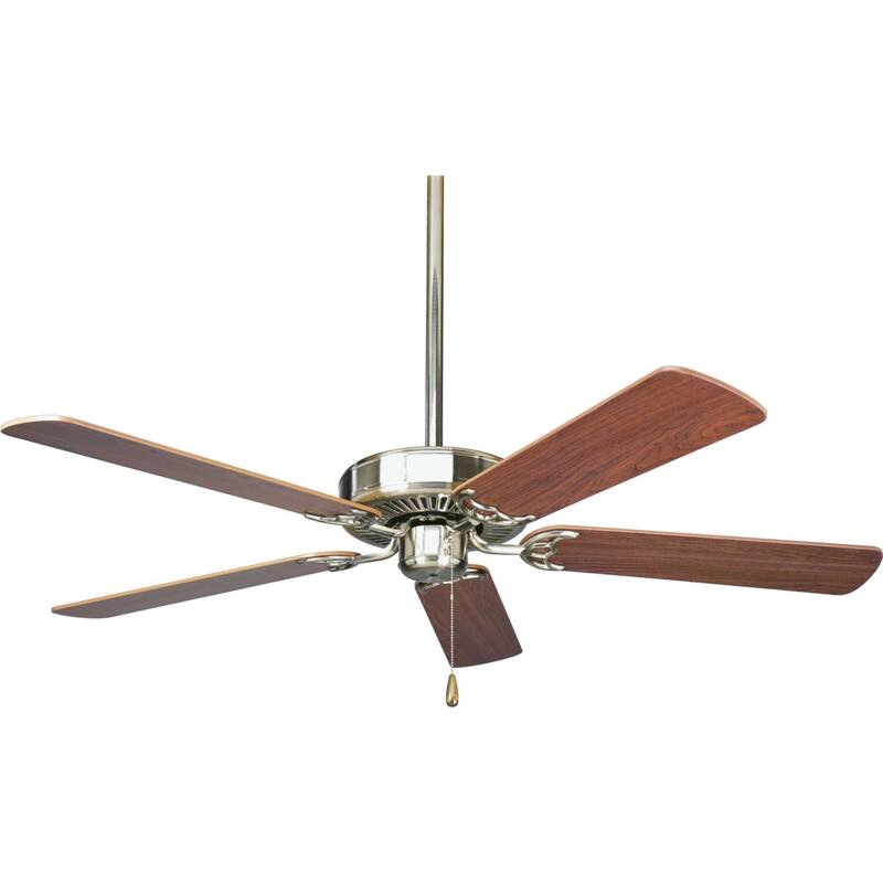Progress Lighting Air Pro 52" 5 Blade Ceiling Fan - Brushed Nickel