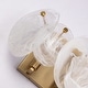 preview thumbnail 8 of 25, Artcraft Lily - Bathroom Vanity - Brushed Brass Finish - Wispy White Murano Style Glass Shade