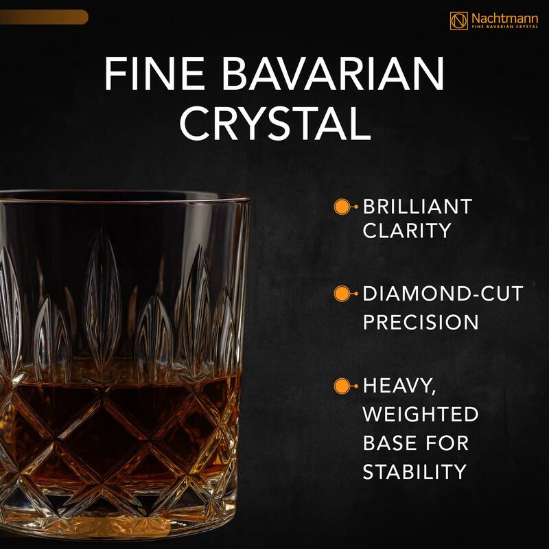 Nachtmann Set of 2 Noblesse Fine Glass Whiskey Tumblers