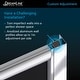preview thumbnail 8 of 38, DreamLine Prime 33 in. x 33 in. x 76 3/4 in. H Shower Enclosure, Shower Base and Acrylic Backwall Kit