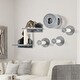 preview thumbnail 1 of 5, Cat Wall Shelves & Climbing Tower 5PC Set - Condo, Scratching Posts & Jumping Platforms - 27.5" L x 11" W x 22.75" H Grey-Cream