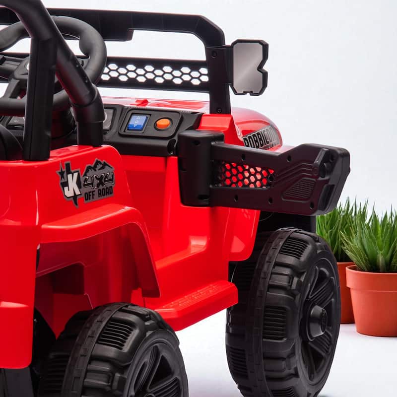 12V Kids Ride-On Electric Truck with Remote Control, 2WD, Four-Wheel Suspension, Bluetooth, MP3, LED Lights, for Ages 1-4