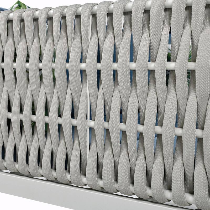 Outdoor Patio Sunbed with Curtains, High Comfort, Suitable