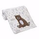 preview thumbnail 6 of 6, Bedtime Originals Sleepytime Bear White/Brown Soft Fleece Baby Blanket