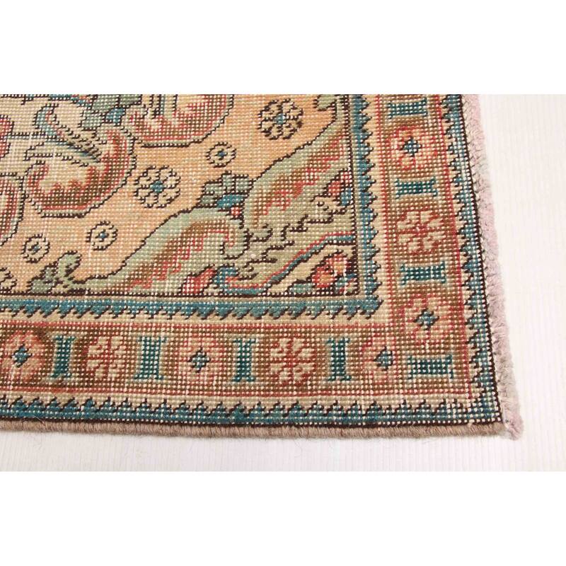 ECARPETGALLERY Hand-knotted Antalya Vintage Dark Copper Wool Rug - 6'1 x 9'2