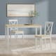 Option White/Natural Table + White/Natural Chairs