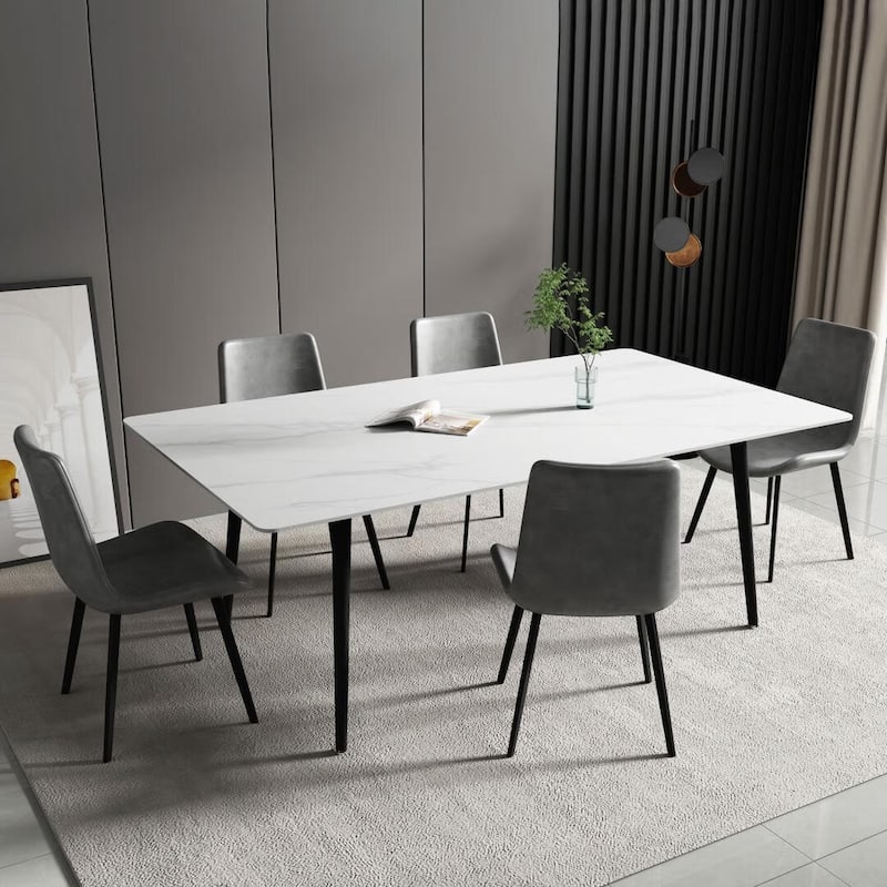 70.8'' Rectangle Dining Table with Stone Top