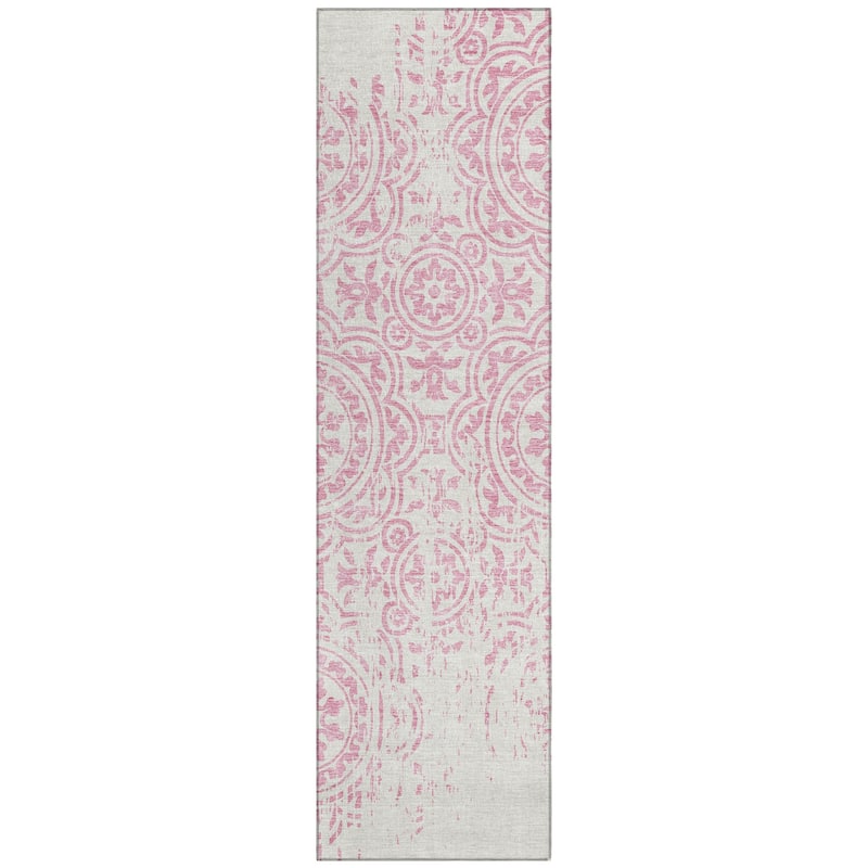 Machine Washable Indoor/ Outdoor Chantille Suzani Vintage Rug