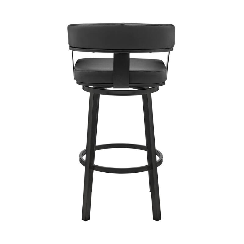 Cohen Modern Swivel Bar Stool, Upholstered Counter Chair with Metal Frame