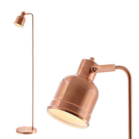 Liam 57" Metal Task LED Floor Lamp, Copper by JONATHAN Y