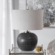 preview thumbnail 7 of 5, Uttermost Mikkel Charcoal Table Lamp