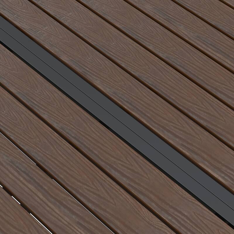 Moasis 59" Rectangle Outdoor Plastic Wood Patio Dining Table For up to 6 People