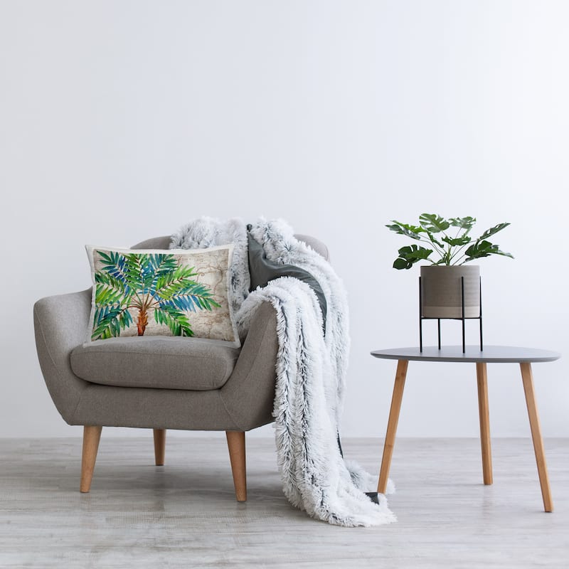 Stupell Aqueous Palm Tree Decorative Printed Throw Pillow Design by Paul Brent